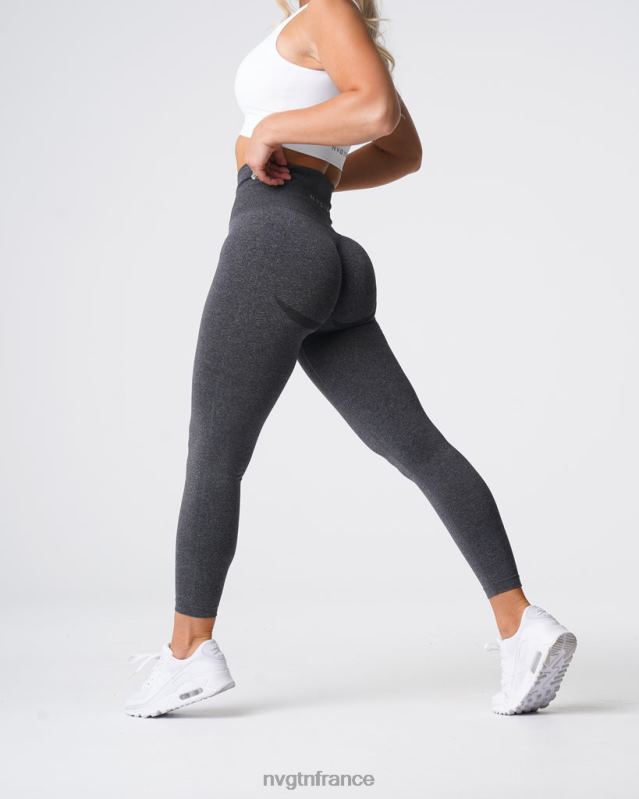 femmes XJRR2610 noir moucheté aptitude NVGTN leggings sans couture courbe