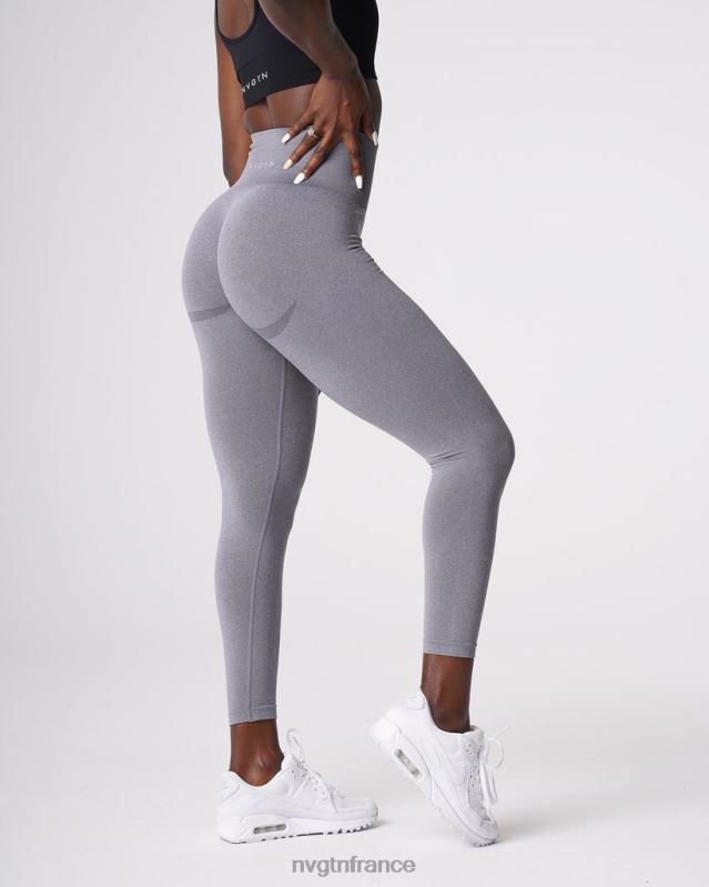 femmes XJRR2611 gris aptitude NVGTN leggings sans couture courbe