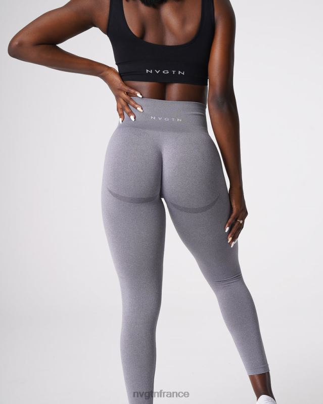 femmes XJRR2611 gris aptitude NVGTN leggings sans couture courbe
