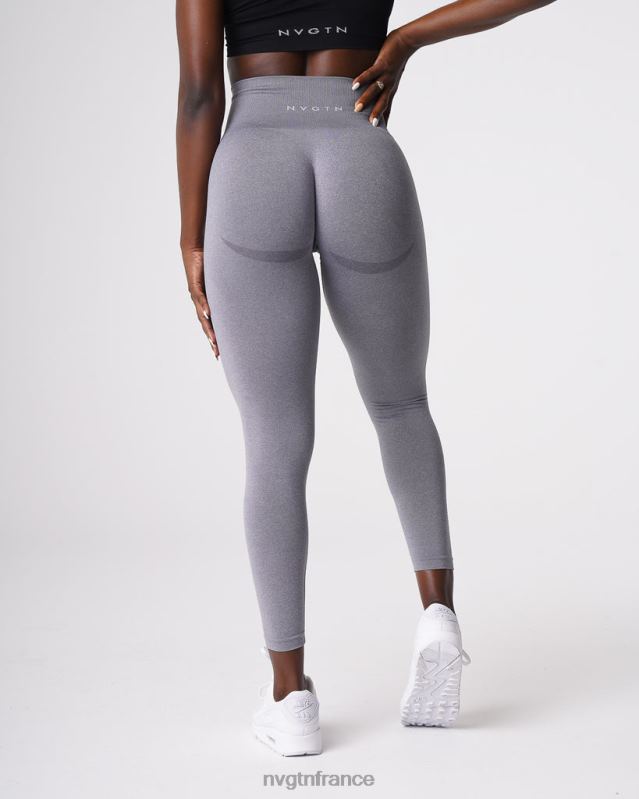femmes XJRR2611 gris aptitude NVGTN leggings sans couture courbe