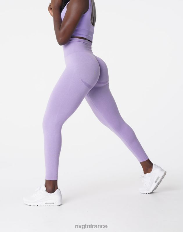 femmes XJRR2615 lilas aptitude NVGTN leggings sans couture courbe