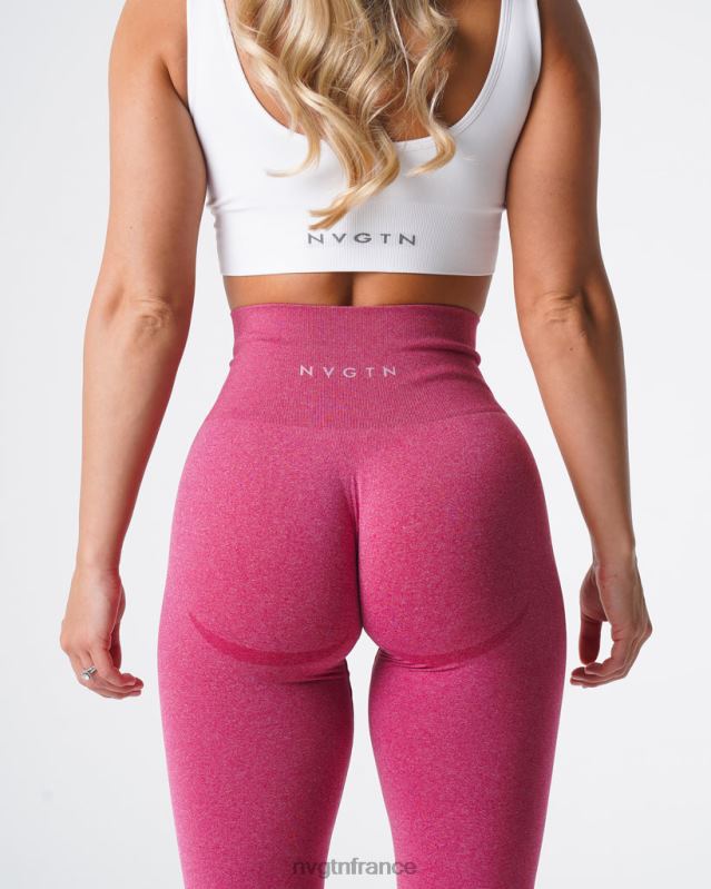 femmes XJRR2617 cramoisi aptitude NVGTN leggings sans couture courbe