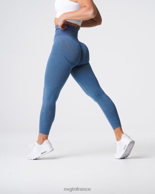 femmes XJRR2619 bleu ardoise aptitude NVGTN leggings sans couture courbe