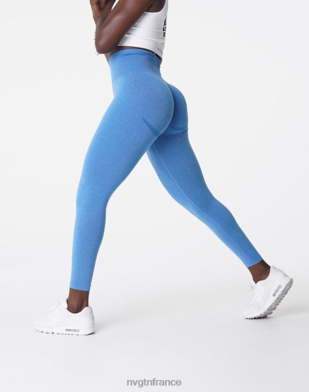 femmes XJRR2624 océan bleu aptitude NVGTN leggings sans couture courbe