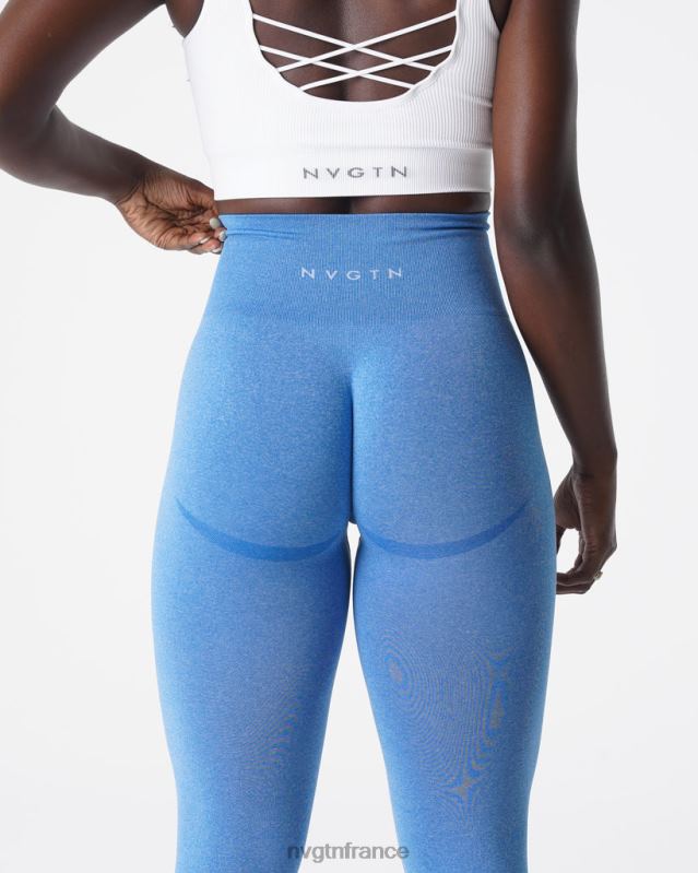 femmes XJRR2624 océan bleu aptitude NVGTN leggings sans couture courbe
