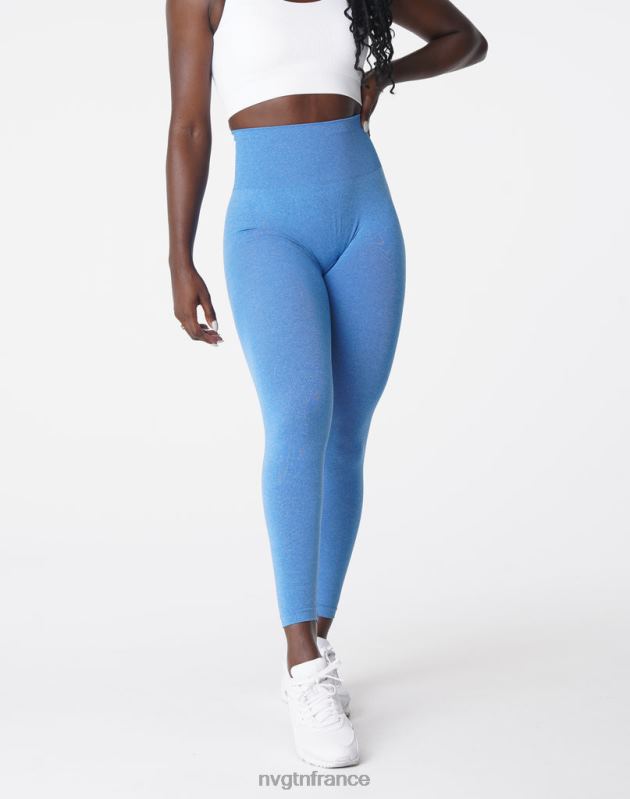 femmes XJRR2624 océan bleu aptitude NVGTN leggings sans couture courbe