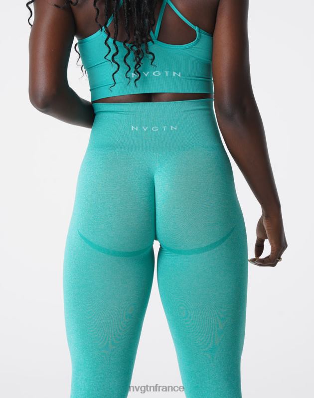 femmes XJRR2625 turquoise aptitude NVGTN leggings sans couture courbe