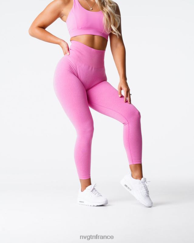 femmes XJRR2627 bubble gum rose aptitude NVGTN leggings sans couture courbe
