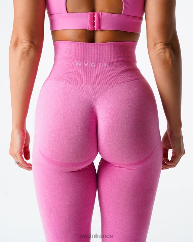 femmes XJRR2627 bubble gum rose aptitude NVGTN leggings sans couture courbe