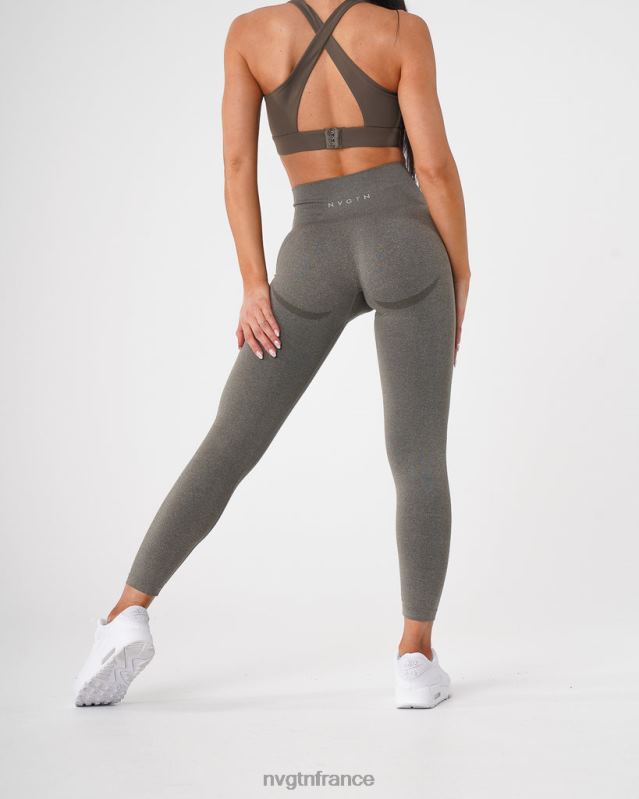 femmes XJRR2628 vert kaki aptitude NVGTN leggings sans couture courbe