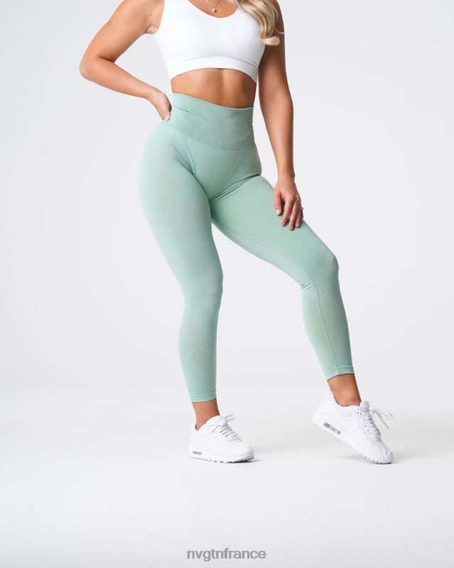 femmes XJRR2631 vert sauge aptitude NVGTN leggings sans couture courbe