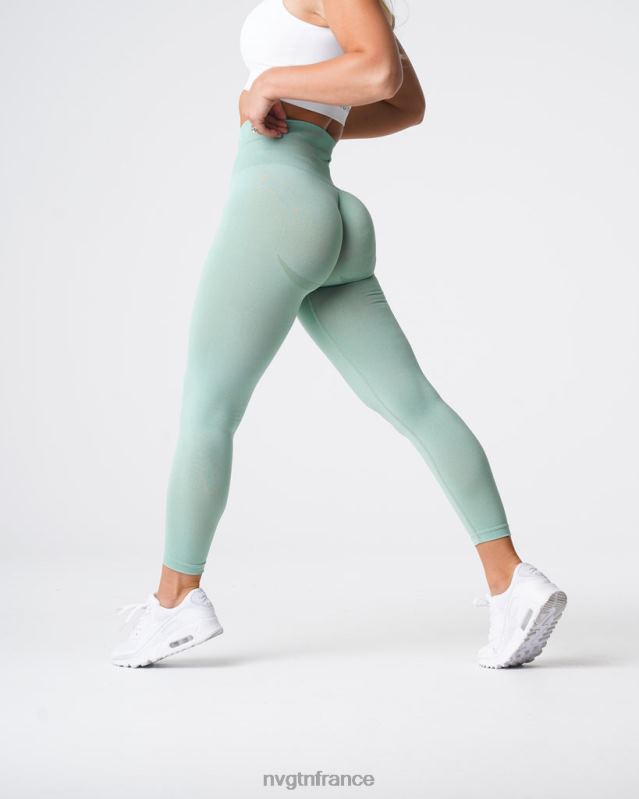 femmes XJRR2631 vert sauge aptitude NVGTN leggings sans couture courbe