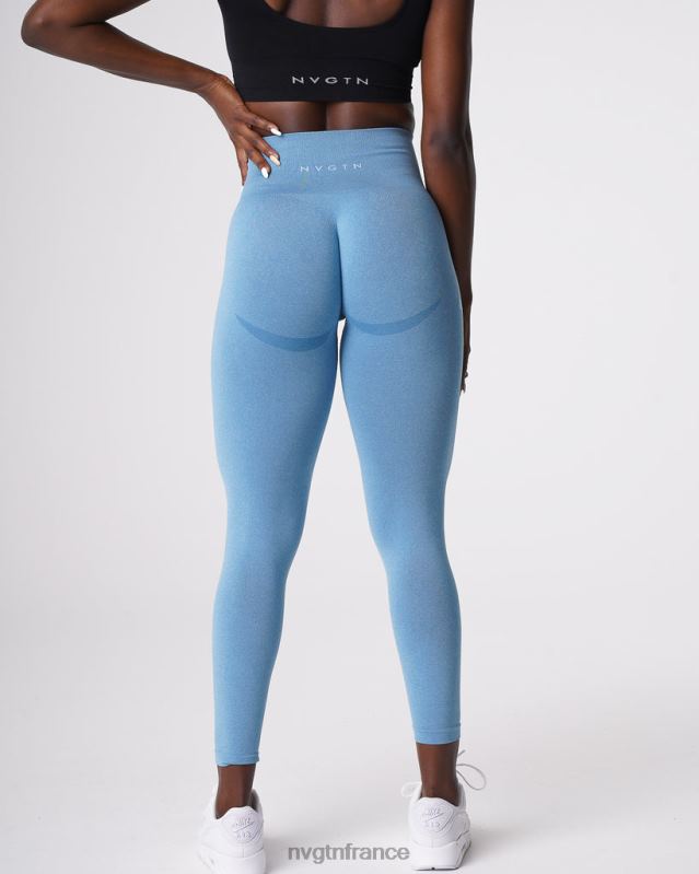 femmes XJRR2632 bleu ciel aptitude NVGTN leggings sans couture courbe