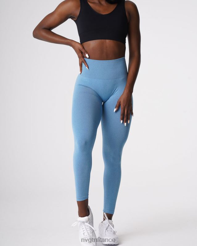 femmes XJRR2632 bleu ciel aptitude NVGTN leggings sans couture courbe
