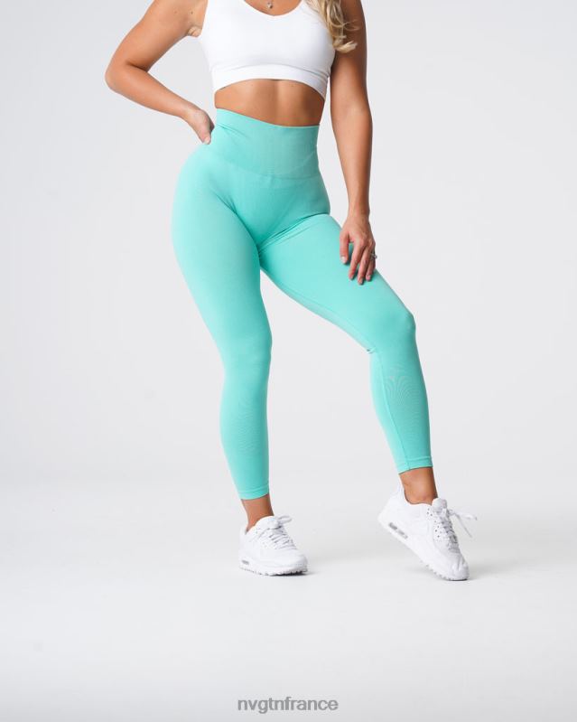 femmes XJRR2638 menthe aptitude NVGTN leggings sans couture courbe