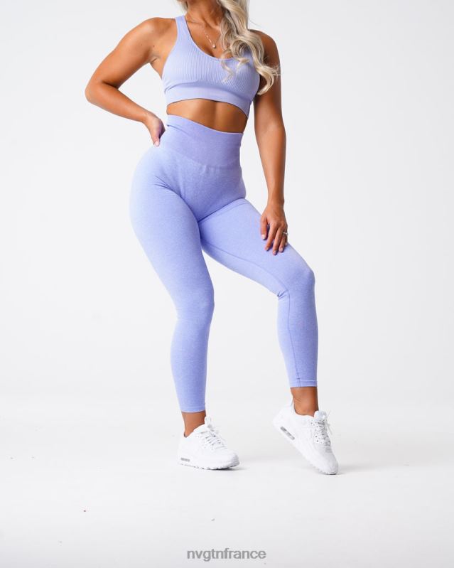 femmes XJRR2642 pervenche aptitude NVGTN legging froissé sans couture