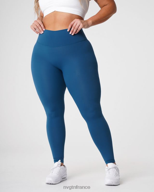 femmes XJRR2650 bleu pacifique aptitude NVGTN legging signature 2.0
