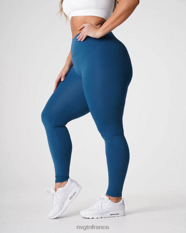 femmes XJRR2650 bleu pacifique aptitude NVGTN legging signature 2.0
