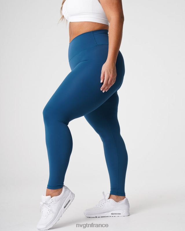 femmes XJRR2650 bleu pacifique aptitude NVGTN legging signature 2.0