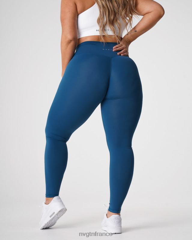 femmes XJRR2650 bleu pacifique aptitude NVGTN legging signature 2.0