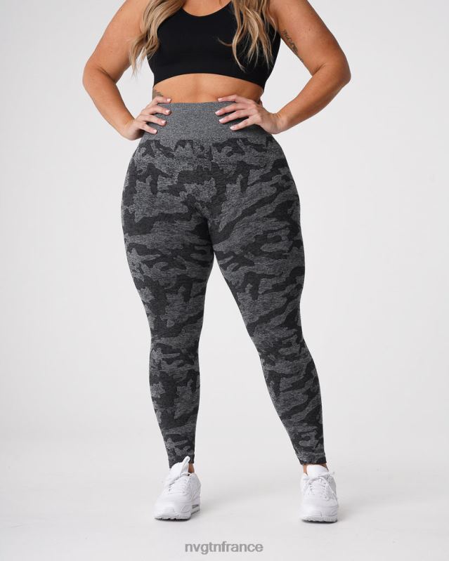 femmes XJRR2656 noir aptitude NVGTN legging camouflage sans couture