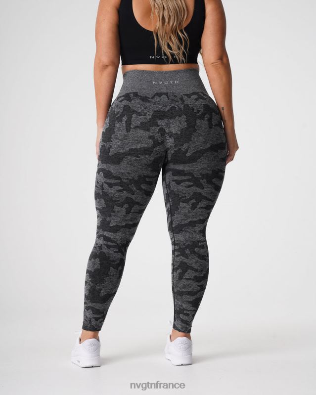 femmes XJRR2656 noir aptitude NVGTN legging camouflage sans couture