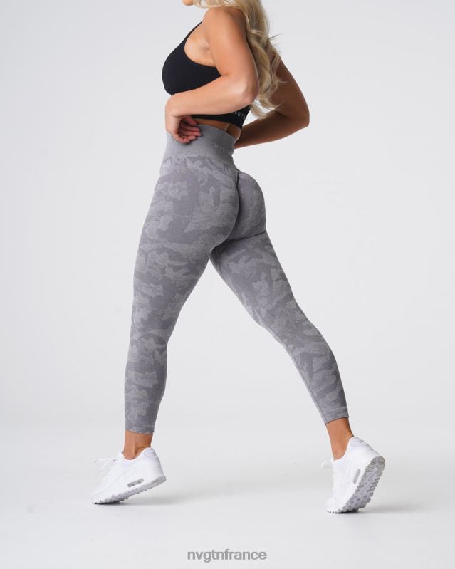 femmes XJRR2657 gris aptitude NVGTN legging camouflage sans couture