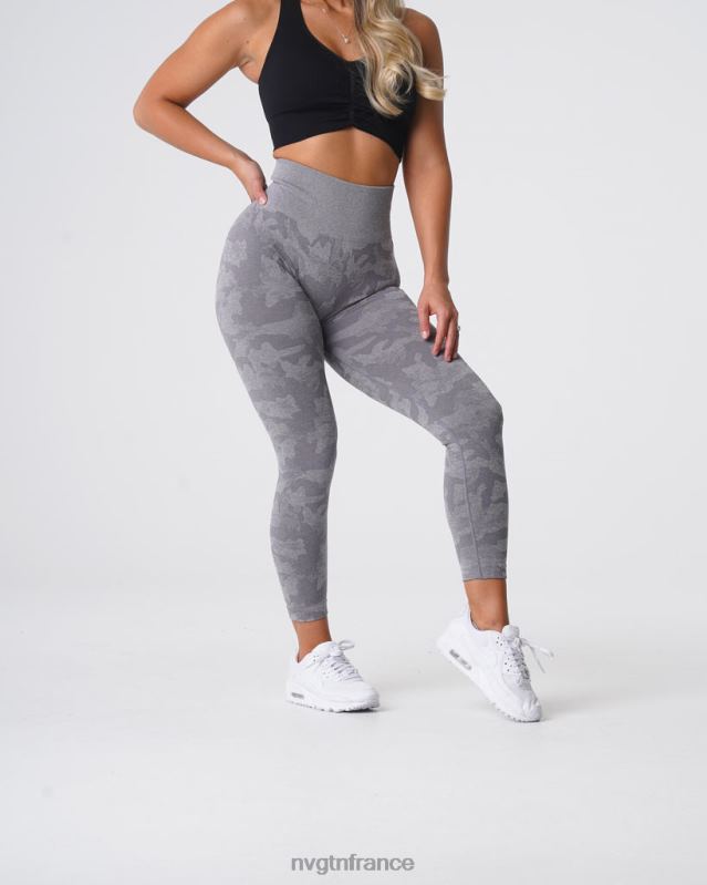 femmes XJRR2657 gris aptitude NVGTN legging camouflage sans couture