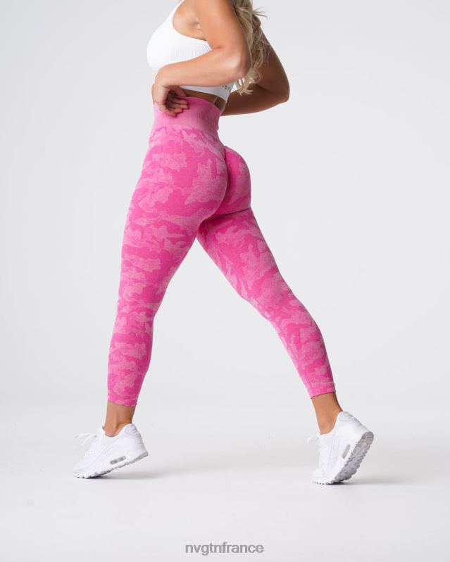 femmes XJRR2659 bubble gum rose aptitude NVGTN legging camouflage sans couture
