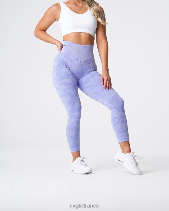 femmes XJRR2660 pervenche aptitude NVGTN legging camouflage sans couture