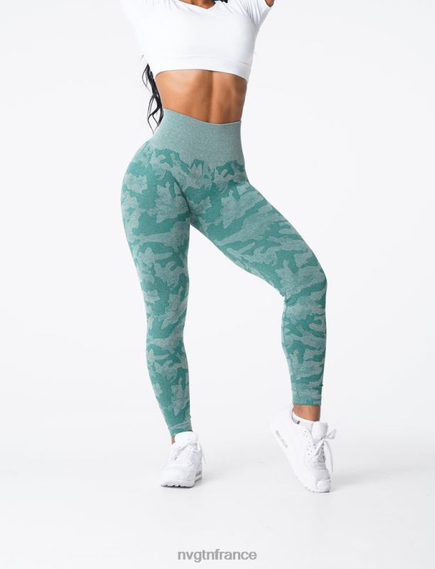 femmes XJRR2662 forêt verte aptitude NVGTN legging camouflage sans couture