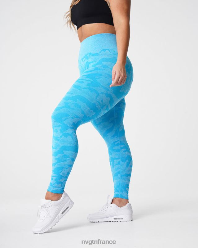 femmes XJRR2666 Caraïbes aptitude NVGTN legging camouflage sans couture