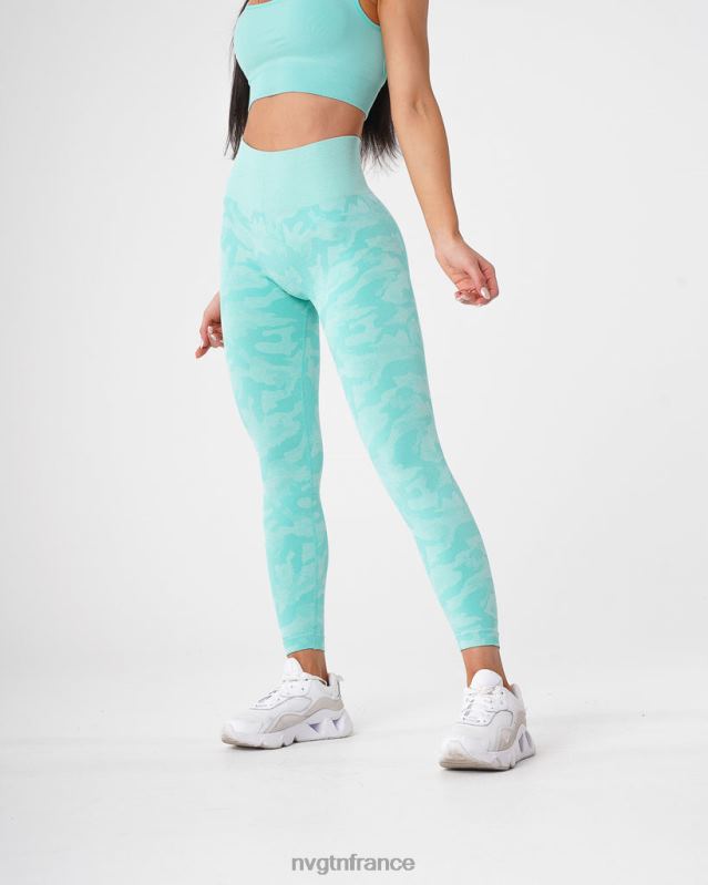 femmes XJRR2668 menthe aptitude NVGTN legging camouflage sans couture