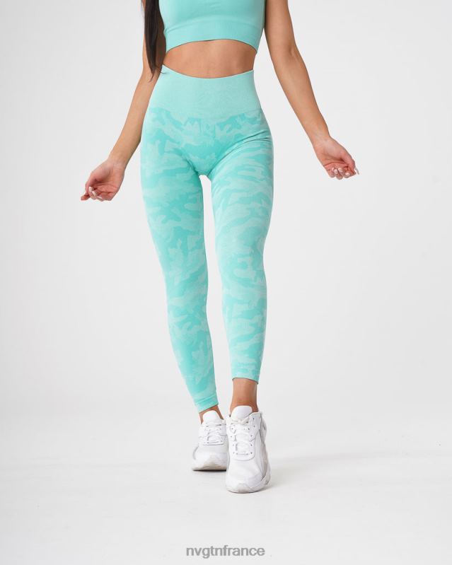 femmes XJRR2668 menthe aptitude NVGTN legging camouflage sans couture