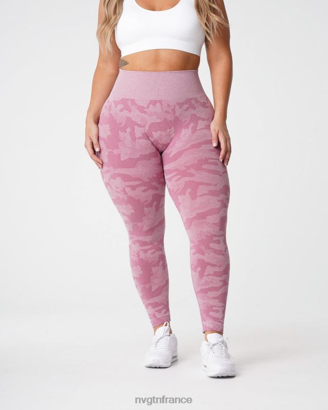 femmes XJRR2670 rose pastel aptitude NVGTN legging camouflage sans couture