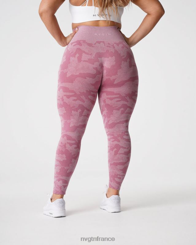 femmes XJRR2670 rose pastel aptitude NVGTN legging camouflage sans couture