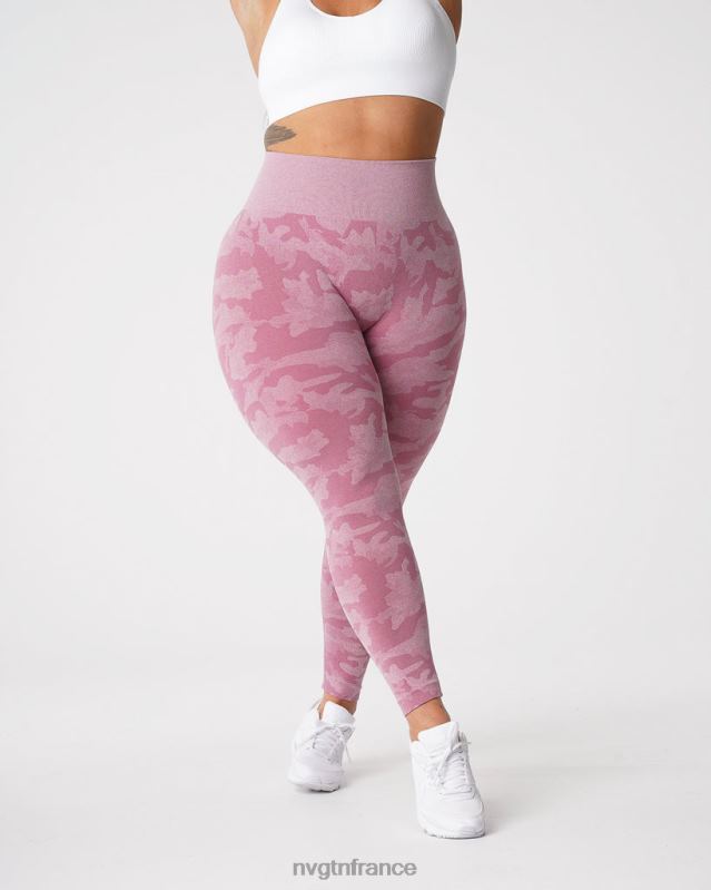 femmes XJRR2670 rose pastel aptitude NVGTN legging camouflage sans couture