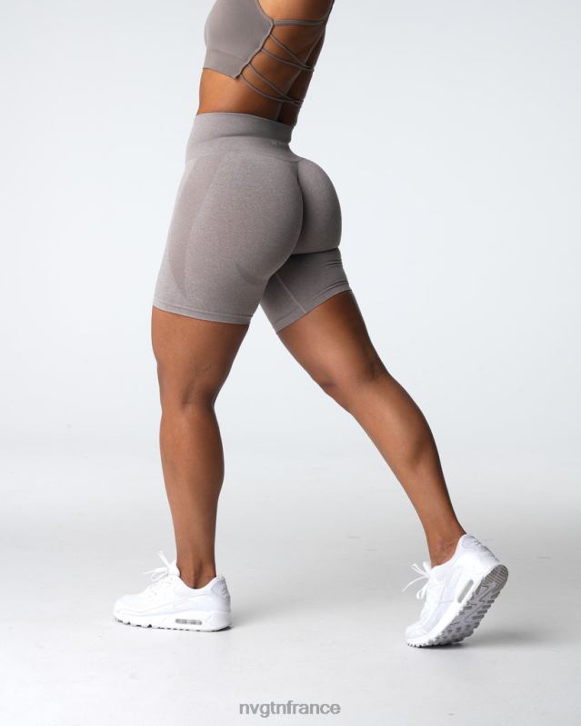 femmes XJRR2324 taupe aptitude NVGTN short contour sans coutures