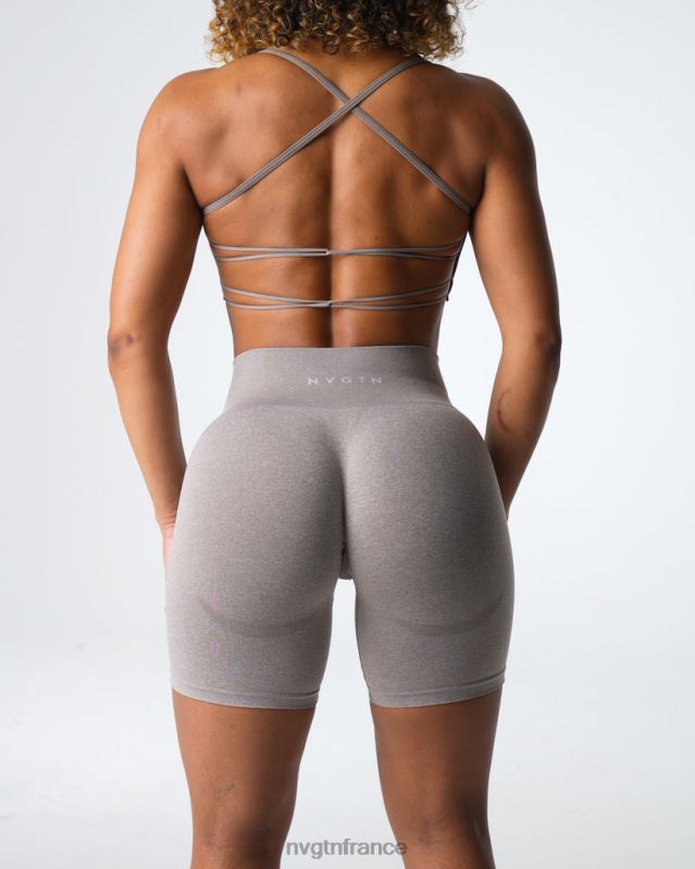 femmes XJRR2324 taupe aptitude NVGTN short contour sans coutures
