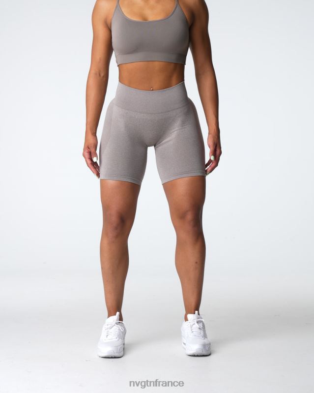 femmes XJRR2324 taupe aptitude NVGTN short contour sans coutures