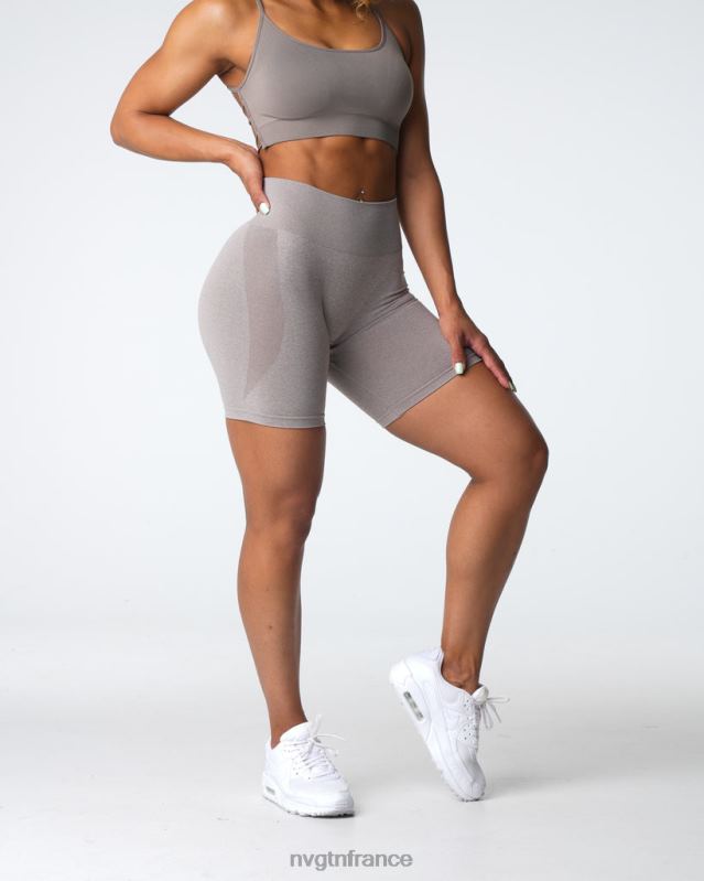 femmes XJRR2324 taupe aptitude NVGTN short contour sans coutures