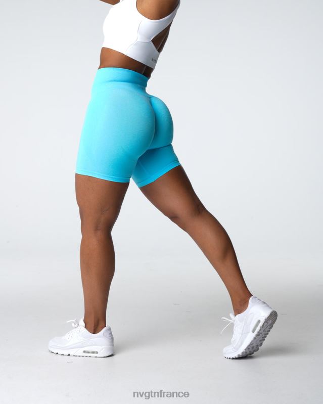 femmes XJRR2326 aqua aptitude NVGTN short contour sans coutures