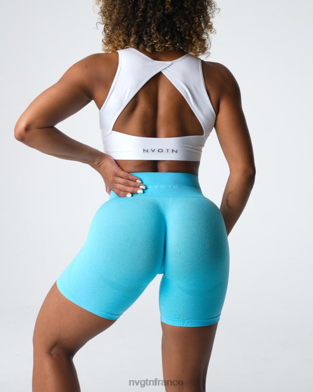 femmes XJRR2326 aqua aptitude NVGTN short contour sans coutures