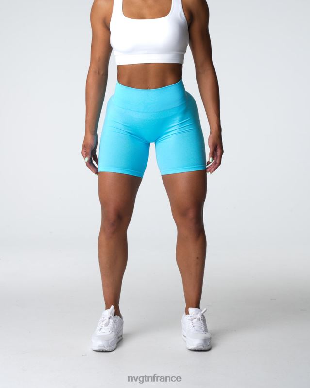 femmes XJRR2326 aqua aptitude NVGTN short contour sans coutures