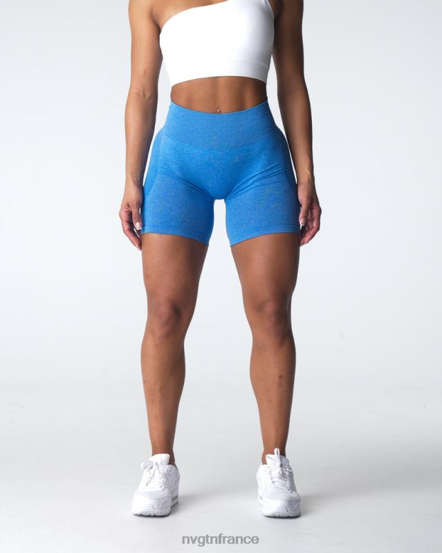 femmes XJRR2340 océan bleu aptitude NVGTN short contour sans coutures