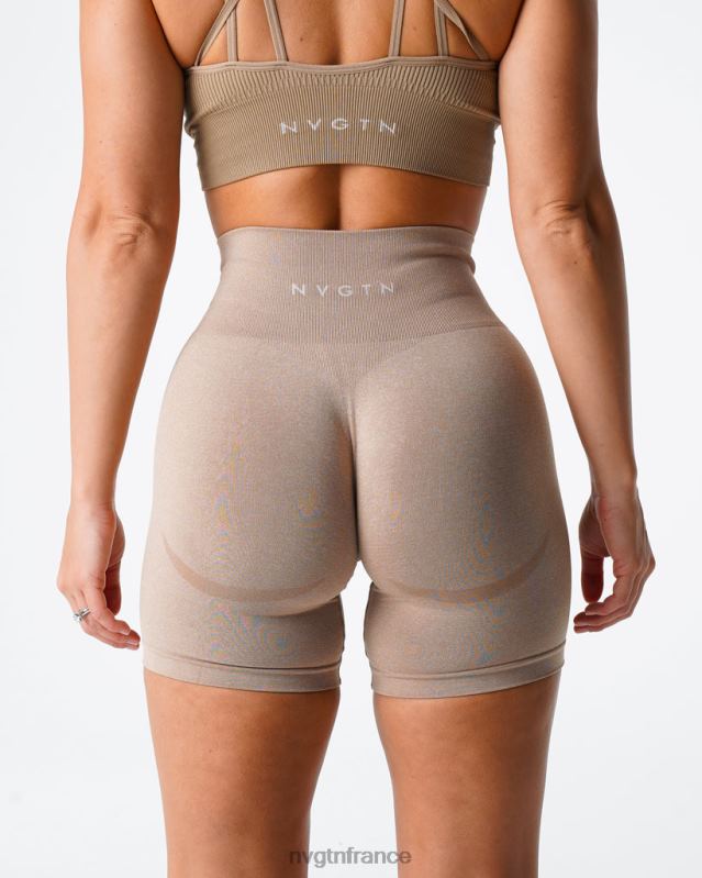femmes XJRR2342 beige aptitude NVGTN short contour sans coutures