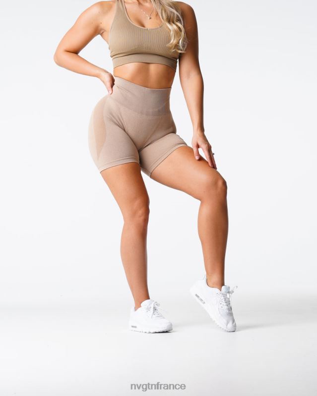 femmes XJRR2342 beige aptitude NVGTN short contour sans coutures