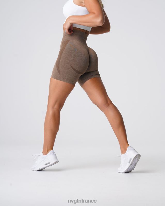femmes XJRR2346 moka aptitude NVGTN short contour sans coutures
