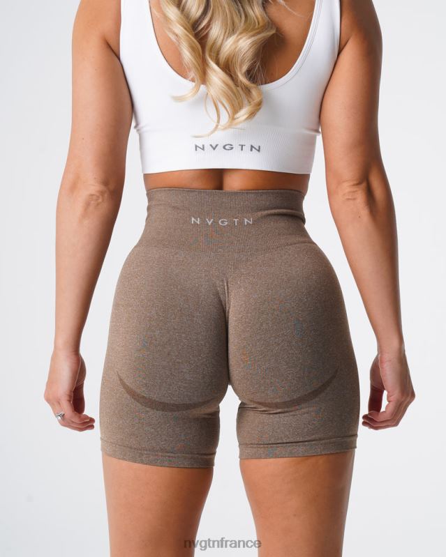 femmes XJRR2346 moka aptitude NVGTN short contour sans coutures