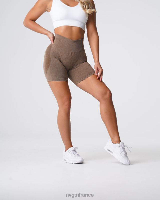 femmes XJRR2346 moka aptitude NVGTN short contour sans coutures